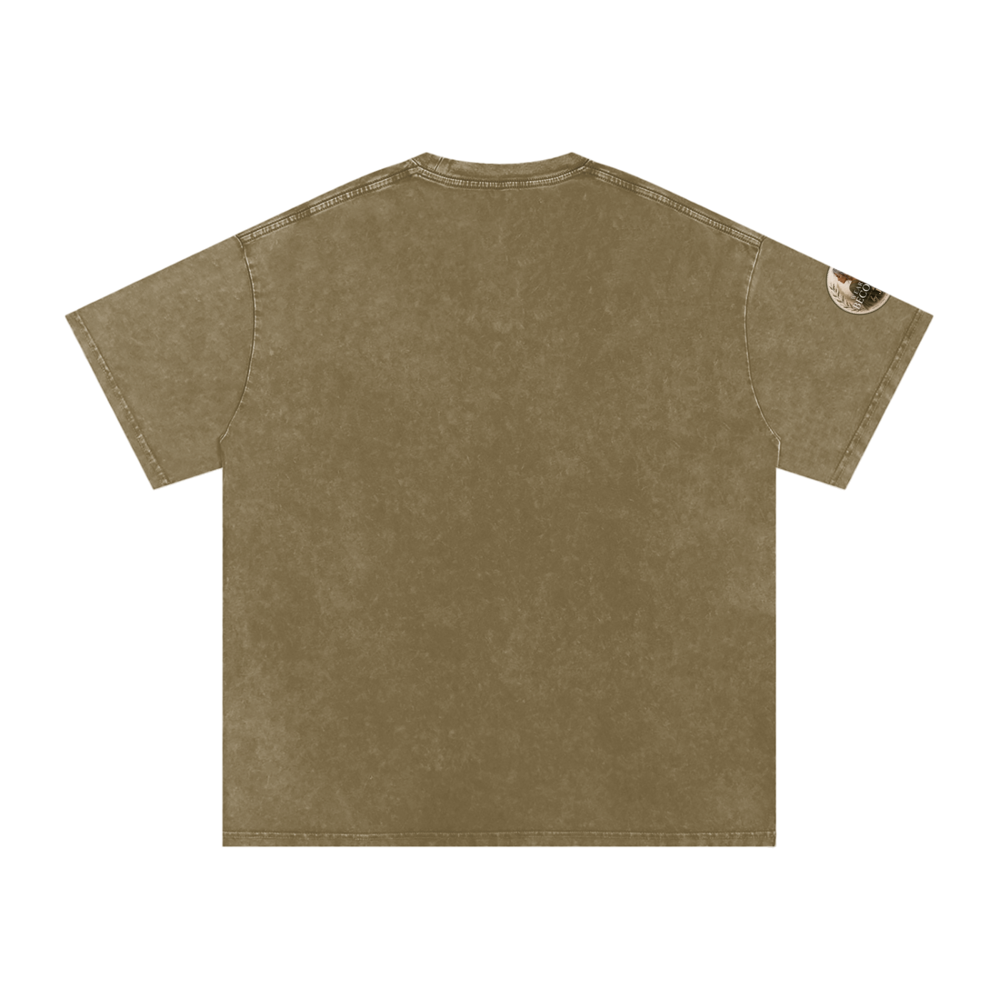 The Content Woman, Vintage Style Snow Washed Oversized Cotton T-Shirt