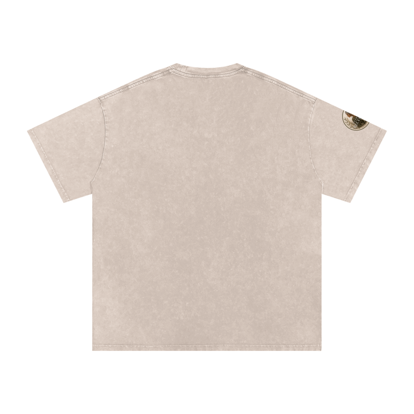 The Content Woman, Vintage Style Snow Washed Oversized Cotton T-Shirt